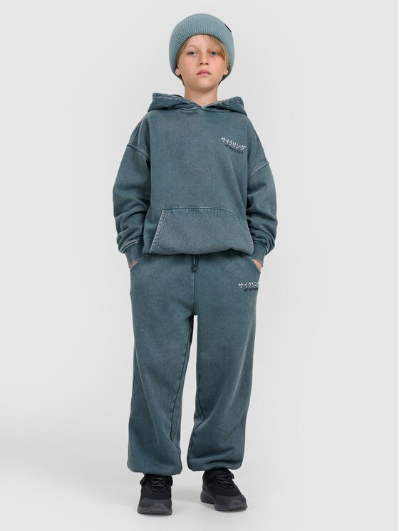 4F 4F Felpa 4FJRAW25TSWSM2344-46S Verde Oversize