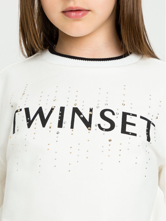 TWINSET TWINSET Sweter 231GJ2160 Biały Regular Fit