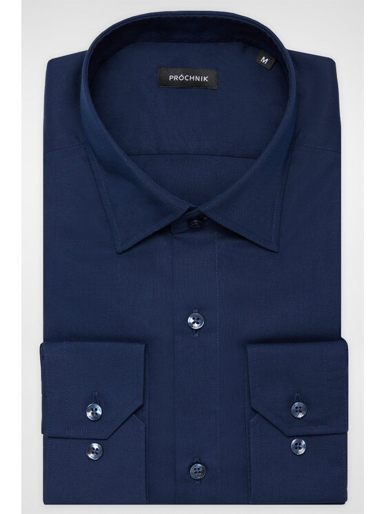 Próchnik Próchnik Koszula PM49 KO073224000046 Granatowy Slim Fit