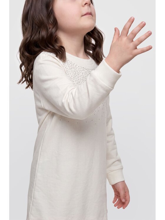 Guess Kids Guess Kids Sukienka codzienna 184586 Biały Classic Fit