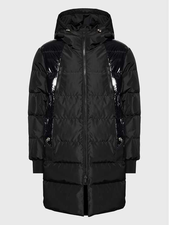 Les Hommes Les Hommes Winterjacke LF2280040255 Schwarz Regular Fit