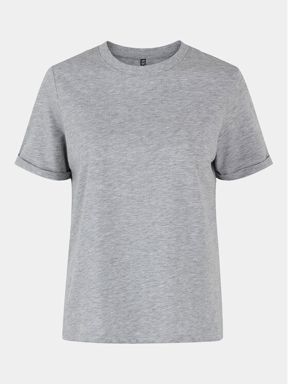 Pieces Pieces Marškinėliai Ria 17086970 Pilka Regular Fit