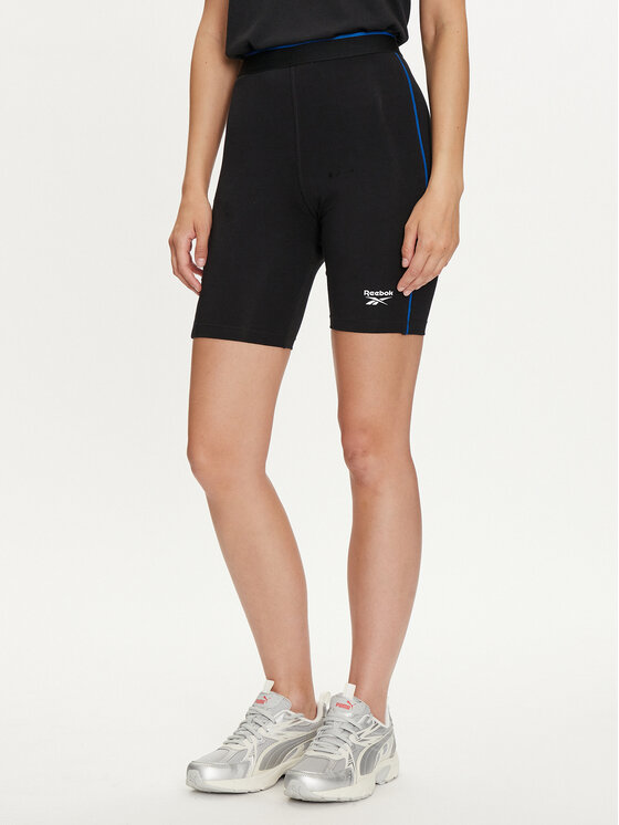 Reebok Reebok Sportovní kraťasy Rie Bike Short 100037097 Černá Slim Fit