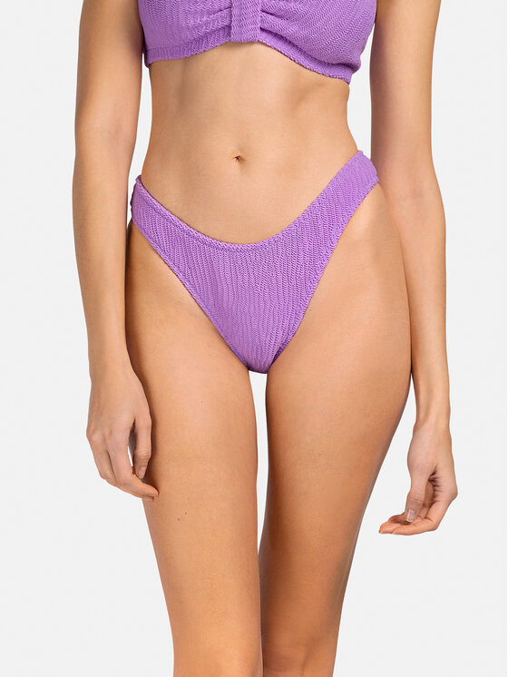 Miss Lou Miss Lou Bikini pezzo sotto D-SP1-FL Viola