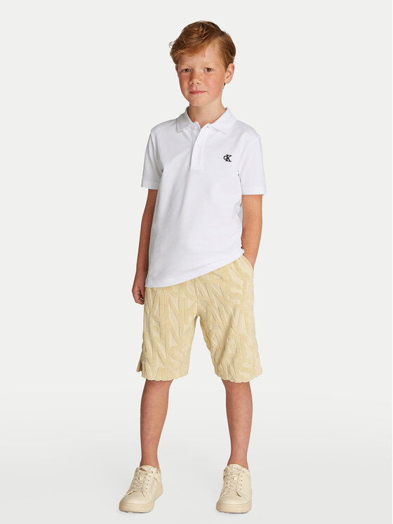 Calvin Klein Jeans Calvin Klein Jeans Поло Essential IB0IB02486 Білий Regular Fit