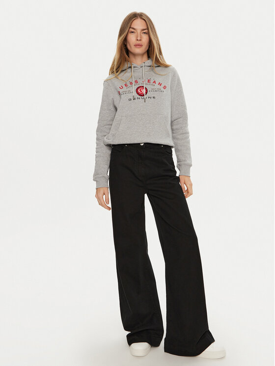 Guess Jeans Guess Jeans Суитшърт W4BQ20 KC811 Сив Regular Fit