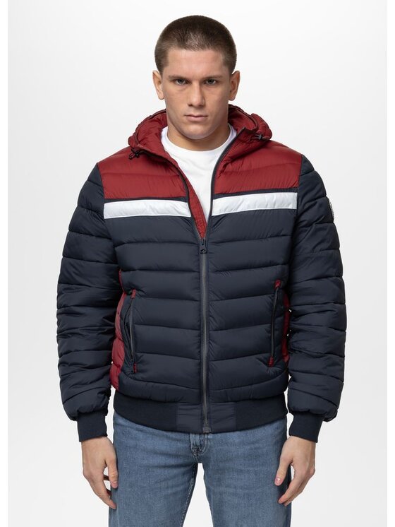 PITBULL PITBULL Kurtka zimowa RUBIO Granatowy Regular Fit