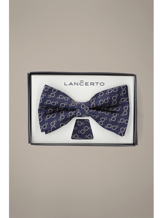 Lancerto Lancerto Komplet mucha i poszetka Mucha Granatowa MU090126000006 Granatowy