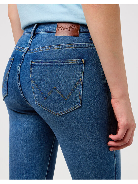 Wrangler Wrangler Jeansy SLIM Niebieski Slim Fit
