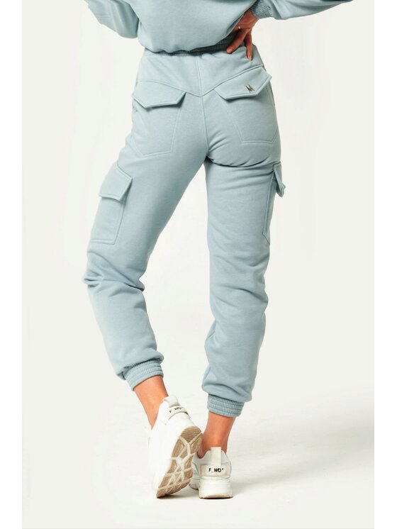 MANDRAGORA MANDRAGORA Pantaloni da tuta Cargo Blu Regular Fit