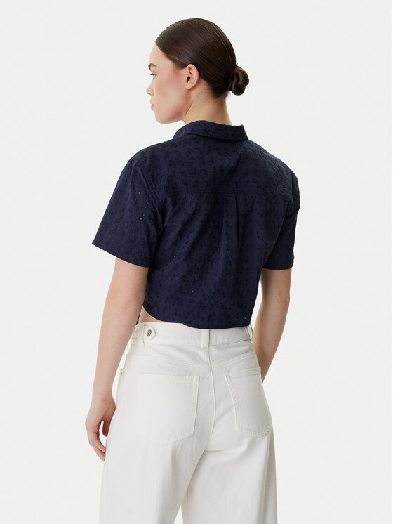 Guess Jeans Guess Jeans Риза W6GHA3 WO331 Тъмносин Regular Fit