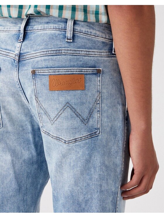 Wrangler Wrangler Jeansy LARSTON Niebieski Slim Fit