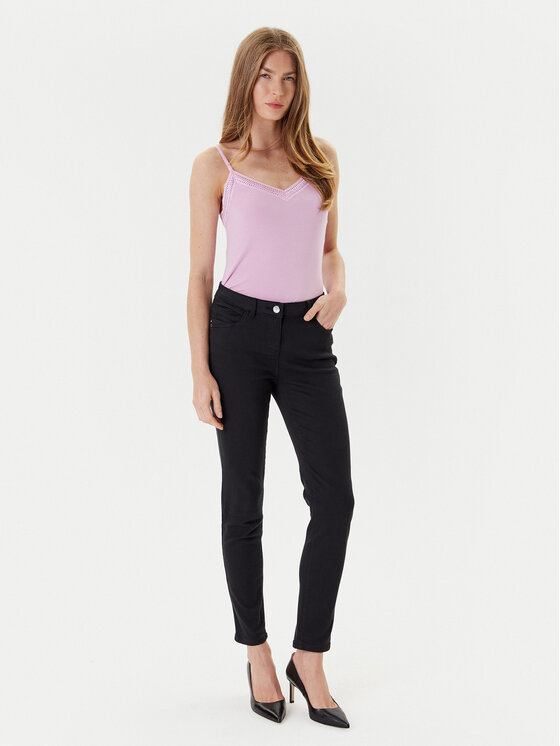 Morgan Morgan Top 192-BARBA.N Różowy Slim Fit
