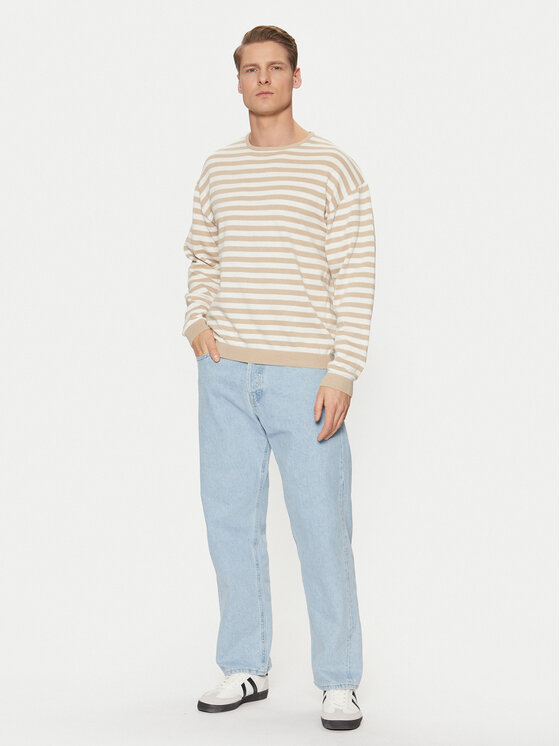 Jack & Jones Jack & Jones Sveter Calvin 12269031 Béžová Relaxed Fit