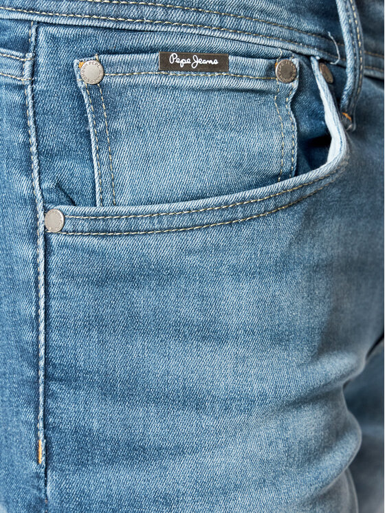 Pepe Jeans Pepe Jeans Szorty jeansowe Cane PM800934 Niebieski Slim Fit