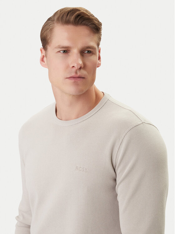 BOSS BOSS S dlouhým rukávem Tempesto 50520725 Béžová Regular Fit