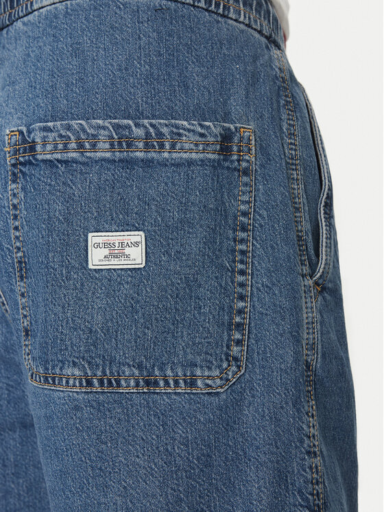 Guess Jeans Guess Jeans Szorty jeansowe M5GD35 D5M54 Niebieski Regular Fit