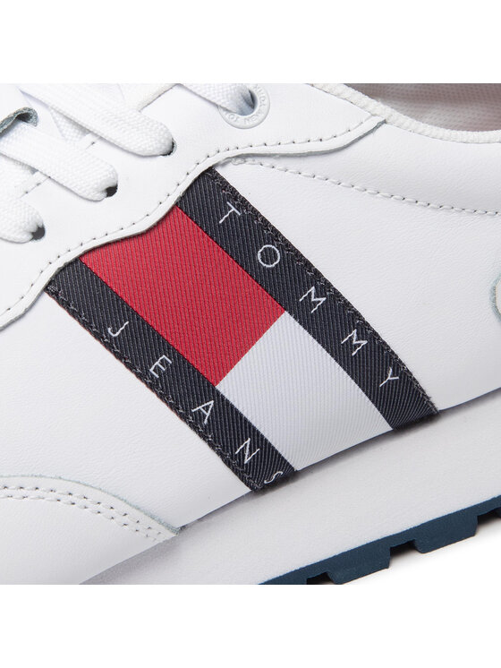 Tommy Jeans Tommy Jeans Sneakers Leather Runner EM0EM00898 Bianco