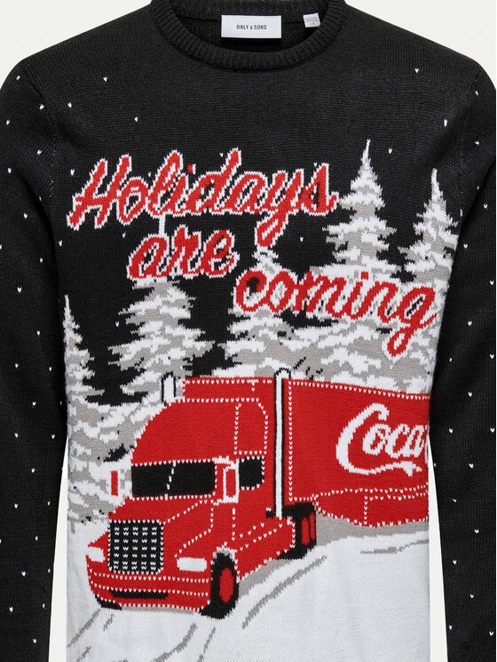 Only & Sons Only & Sons Sweater Xmas 22031176 Sötétkék Regular Fit