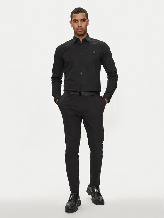 HUGO Hugo Koszula Ermo 50505315 Czarny Slim Fit