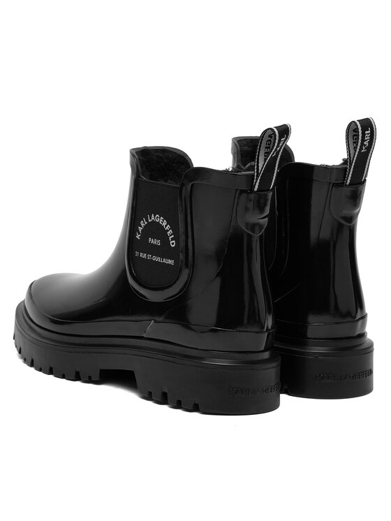 KARL LAGERFELD KARL LAGERFELD Гумени ботуши KL47140 Черен