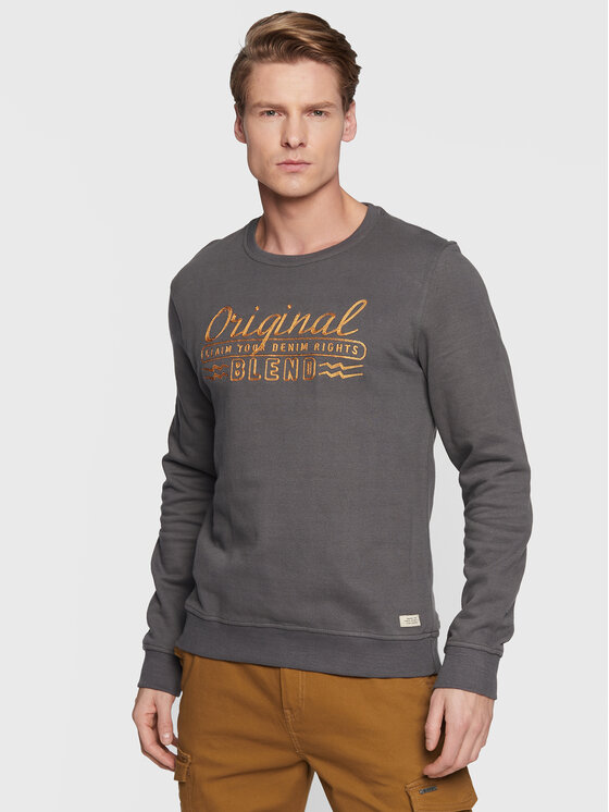 Blend Bluză 20714591 Gri Regular Fit