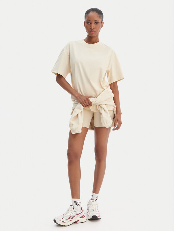 Reebok Reebok T-särk Reebok x Ewa Chodakowska Anka RK25611CCW Beež Relaxed Fit
