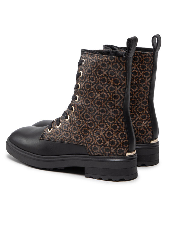 Calvin Klein Calvin Klein Ορειβατικά παπούτσια Cleat Biker Boot - Mono Mix HW0HW01314 Μαύρο