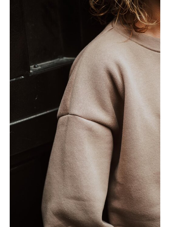Bejbi Story Bejbi Story Bluza Jackson Teddy dla mamy i taty Brązowy Oversize