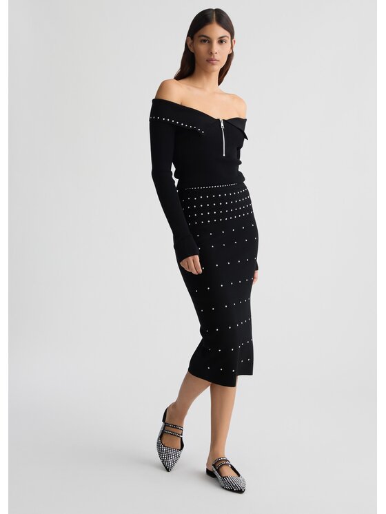 Liu Jo Liu Jo Gonna midi WA5207M Nero Regular Fit