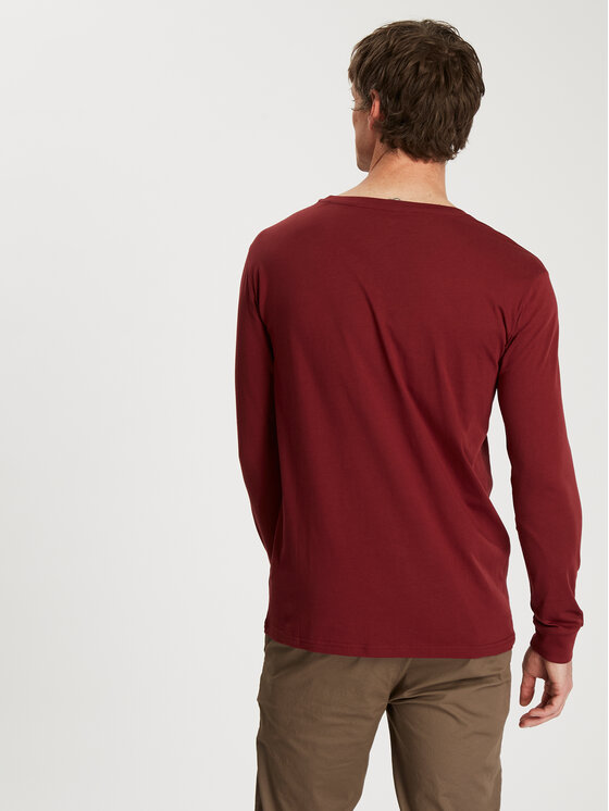 Cross Jeans Cross Jeans Longsleeve 16102-499 Czerwony Regular Fit