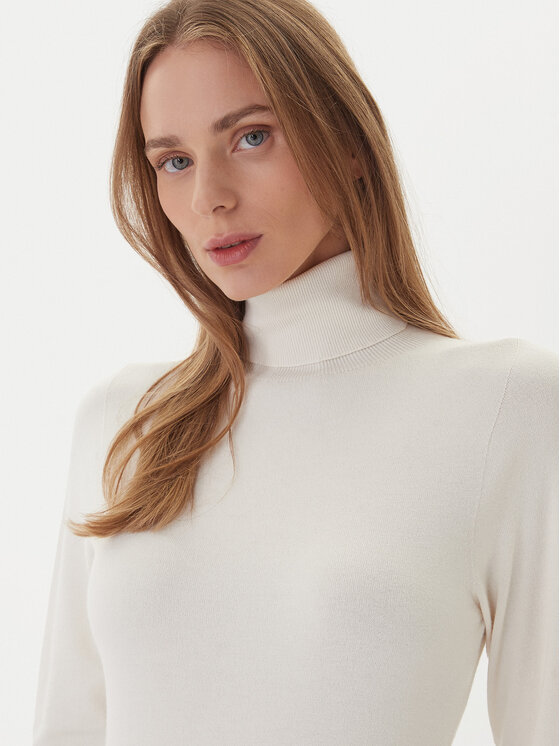 Kontatto Kontatto Rollkragenpullover 3M0824C Écru Regular Fit