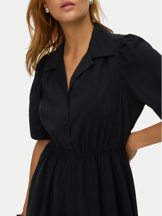 Vero Moda Vero Moda Košeľové šaty Rory 10347514 Čierna Regular Fit