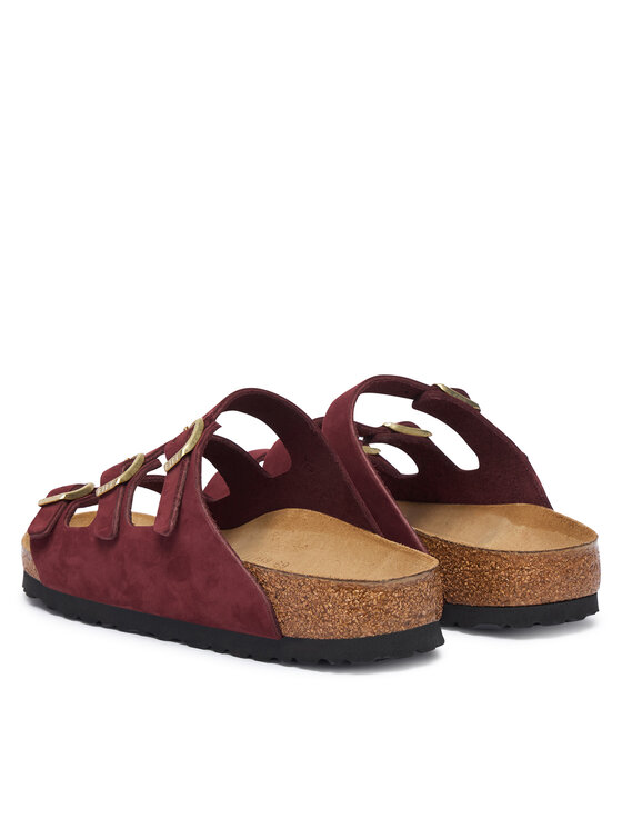 Birkenstock Birkenstock Klapki Florida 1033172 Bordowy