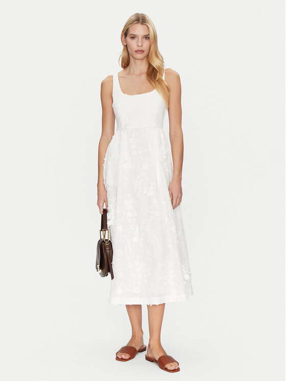 Munthe Munthe Sukienka letnia Fronia 251134825125 Écru Regular Fit