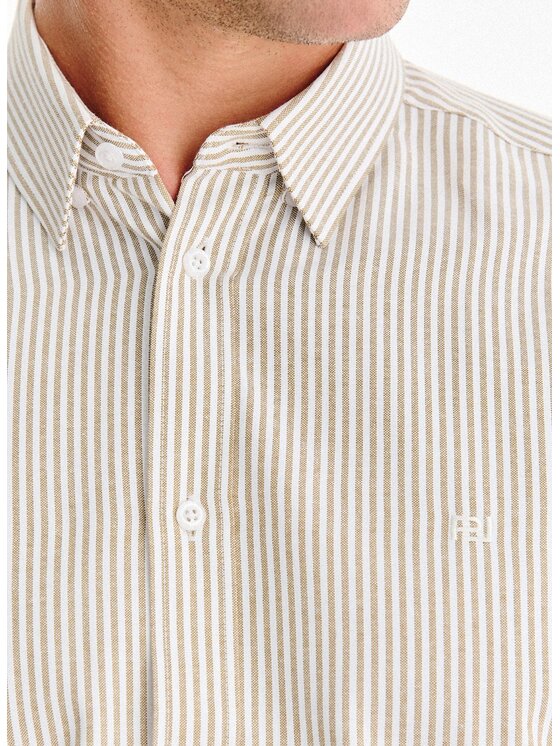 Pako Lorente Pako Lorente Koszula P25WF-1X-030 Beżowy Regular Fit