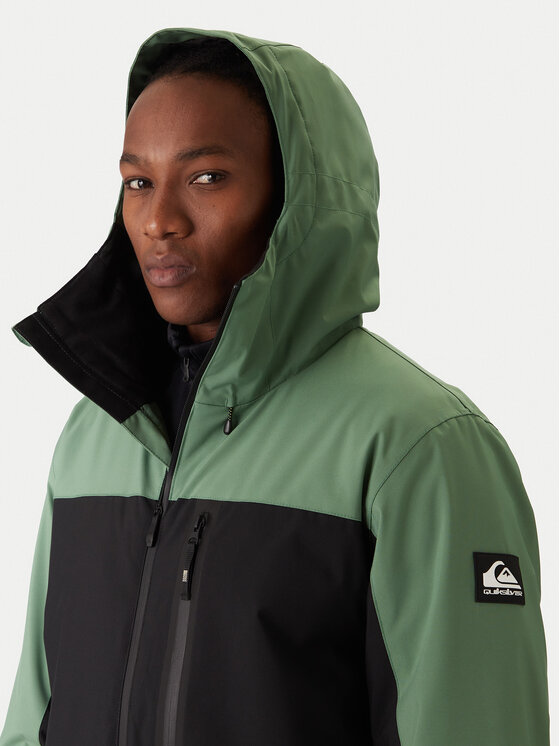 Quiksilver Quiksilver Snowboardová bunda Sycamore Block EQYTJ03503 Zelená Relaxed Fit