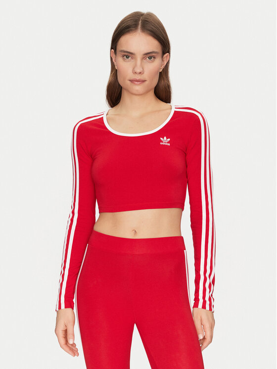 adidas adidas Halenka adicolor 3-Stripes JD4626 Červená Slim Fit
