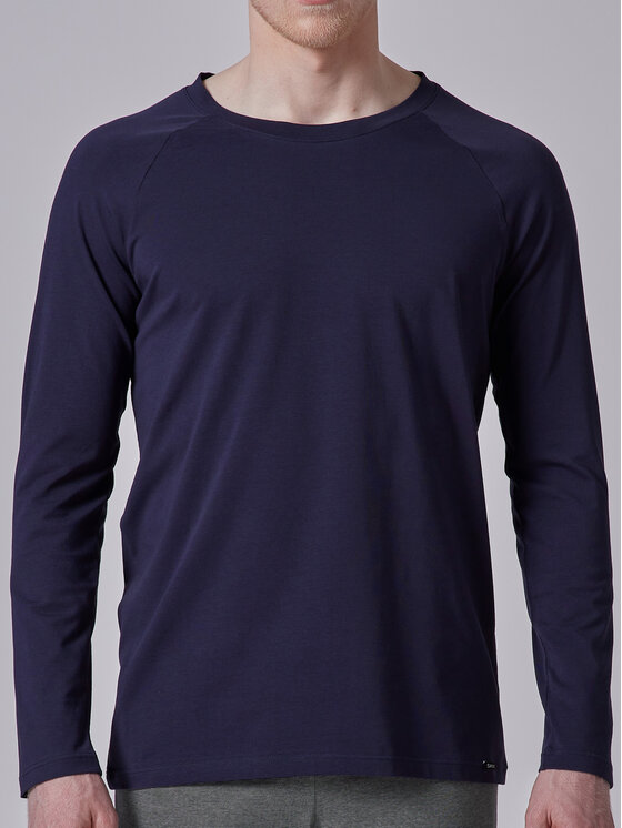 Skiny Skiny S dlhými rukávmi 80509 Tmavomodrá Regular Fit