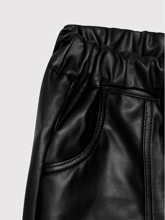 Pantaloncini in similpelle ZC1119501STA Nero