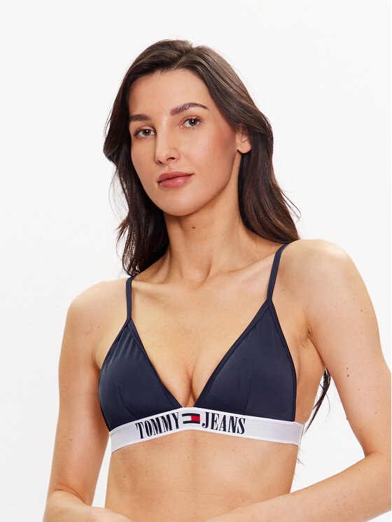 Tommy Jeans Bikini augšdaļa UW0UW04079 Tumši zils