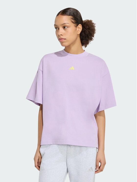 adidas adidas T-Shirt 162937 Fioletowy Loose Fit