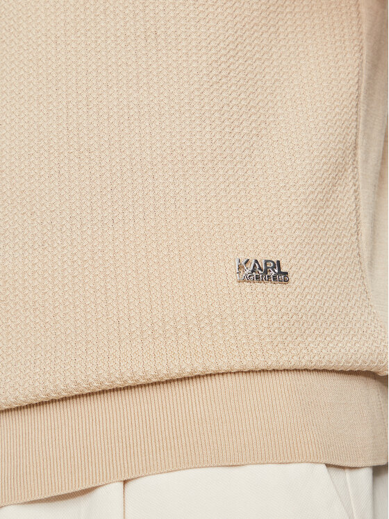 KARL LAGERFELD KARL LAGERFELD Polo särk 655040 542307 Beež Regular Fit