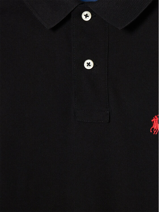 Polo Ralph Lauren Polo Ralph Lauren Тениска с яка и копчета 323708858011 Черен Regular Fit