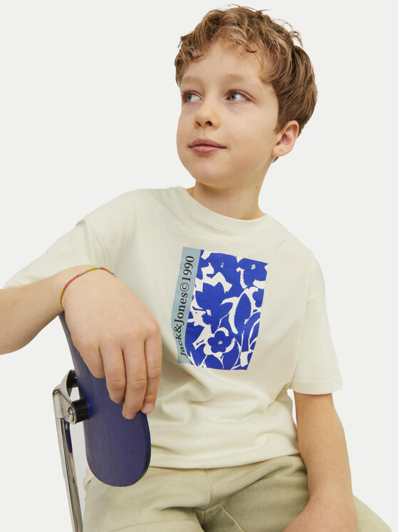 Jack&Jones Junior Jack&Jones Junior T-krekls Jormarbella 12257641 Écru Loose Fit