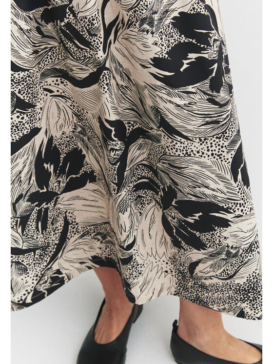 TATUUM TATUUM Midi sukně MANGITA Béžová Barrel Fit