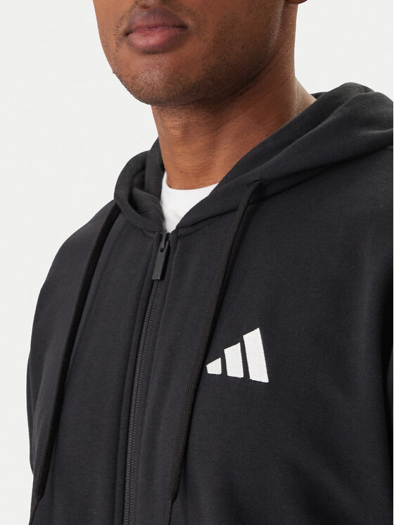 adidas adidas Bluza Essentials 3-Stripes JD1877 Czarny Regular Fit