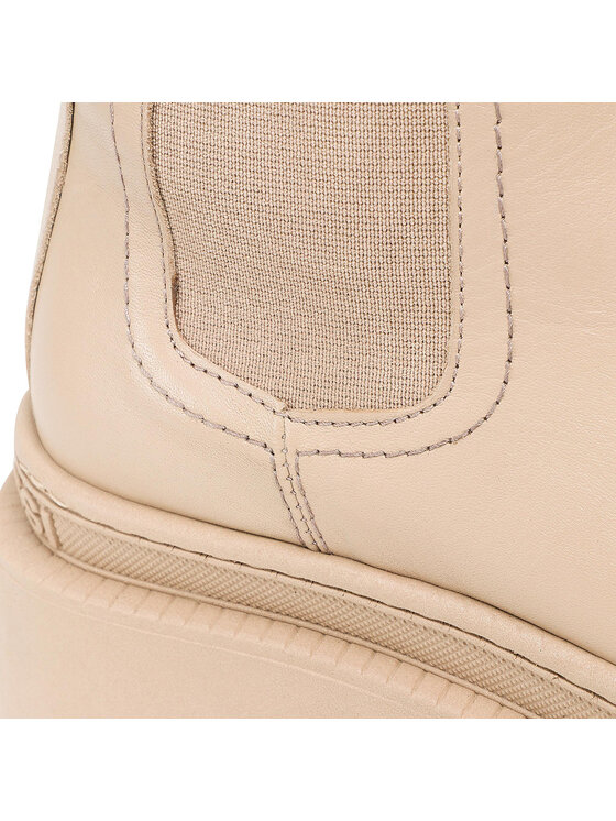 Gino Rossi Gino Rossi Kotníková obuv s elastickým prvkem 222FW103 Béžová