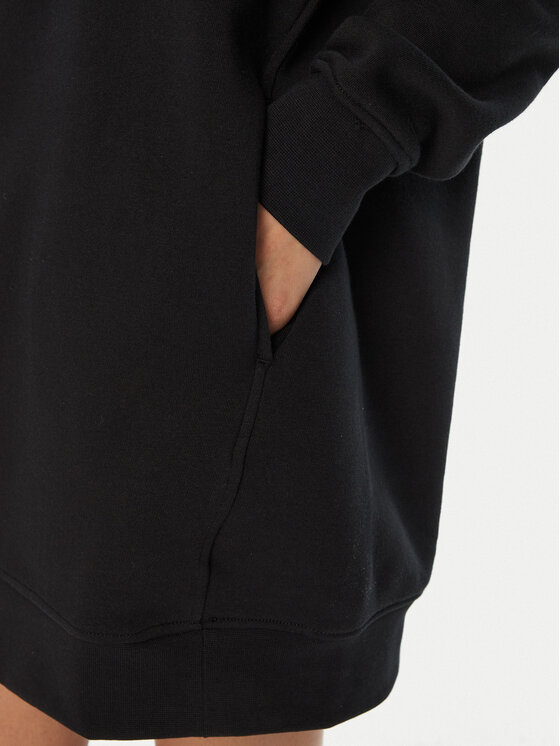 Converse Converse Kasdieninė suknelė 10027071-A01 Juoda Loose Fit