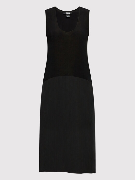 DKNY DKNY Rochie de vară P22DAEJR Negru Regular Fit